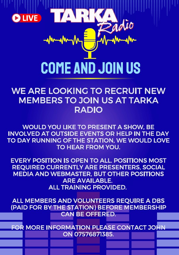 Come and Join Tarka Radio